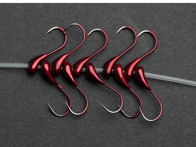 斜穿心朝天钩45度千又散装丸世红头海夕勾传统野钓铅头钩鱼钩 45度