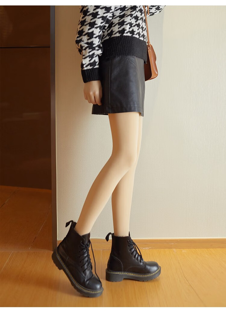 日本tsutsu光腿神器连裤袜女显秋冬裸感加绒踩脚款高腰肉色丝袜a自然