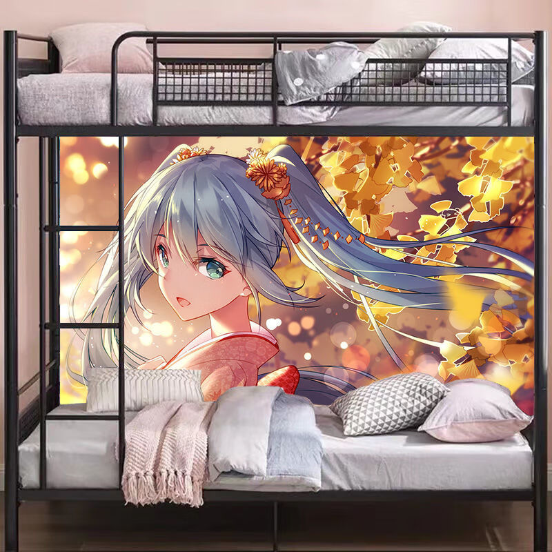 初音未来动漫海报墙贴超大污寝室二次元学生宿舍自粘墙纸 定制 c20 50