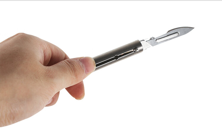 不锈钢阉猪刀仔猪阉割刀猪用小猪手术刀套装养猪设备小号笔式阉割刀1