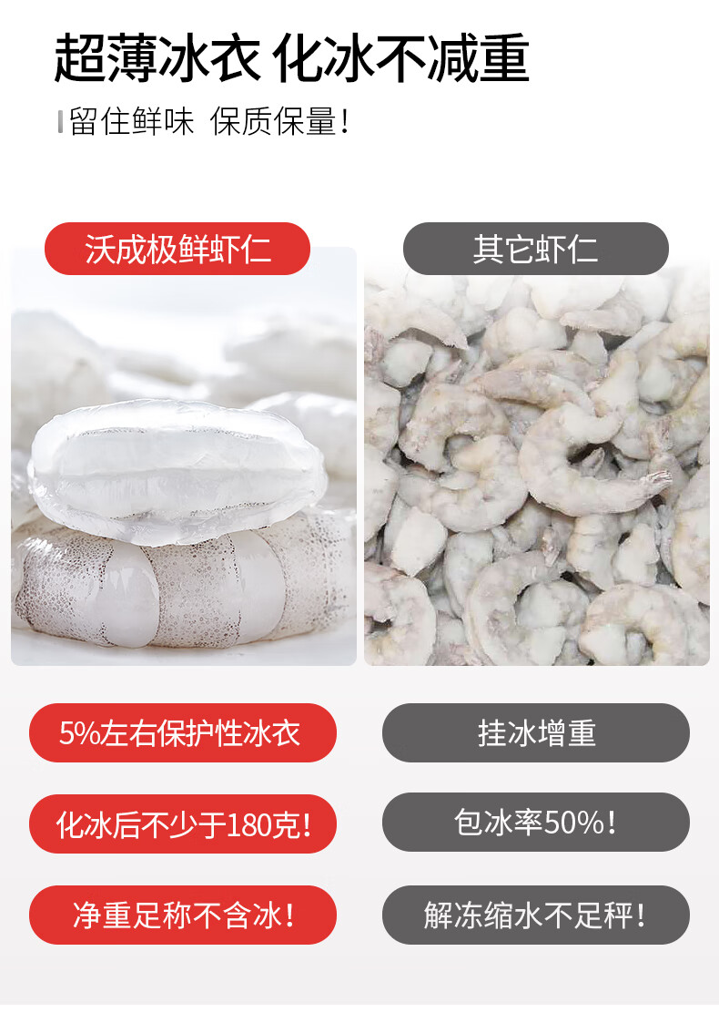 沃成极鲜新鲜虾仁冷冻好用吗？