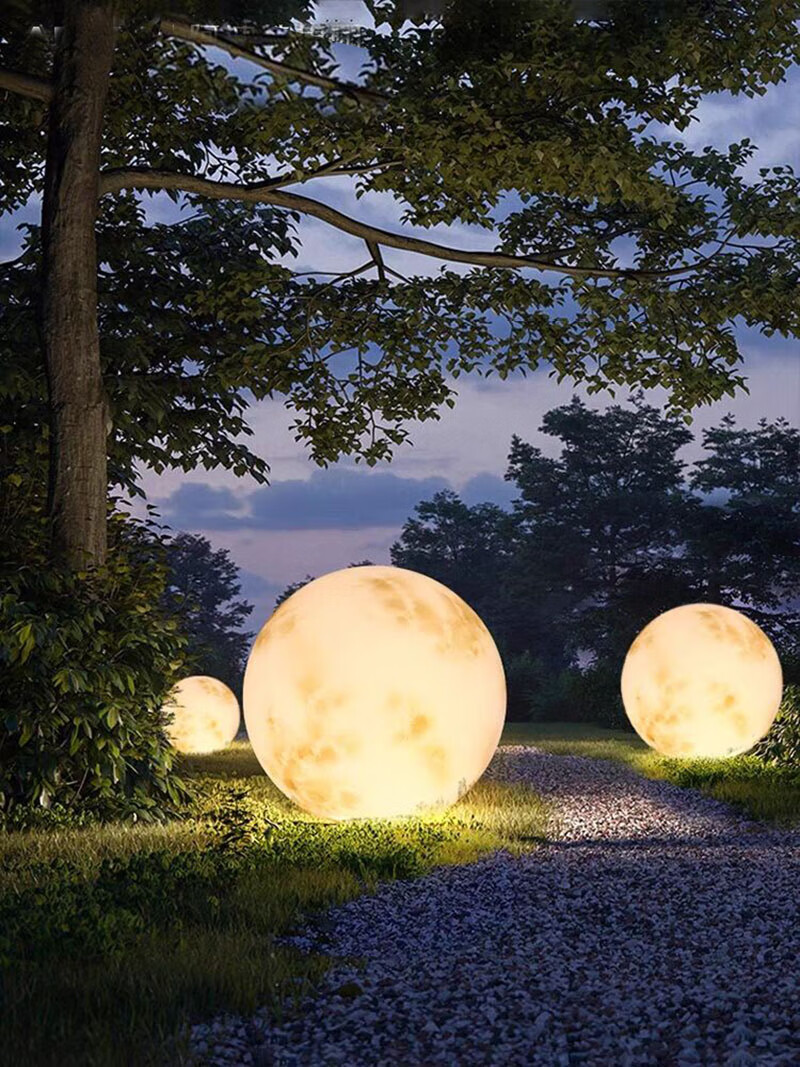 月球灯月球灯落地灯景观庭院灯饰户外美陈装饰八大星球灯创意吊灯月亮