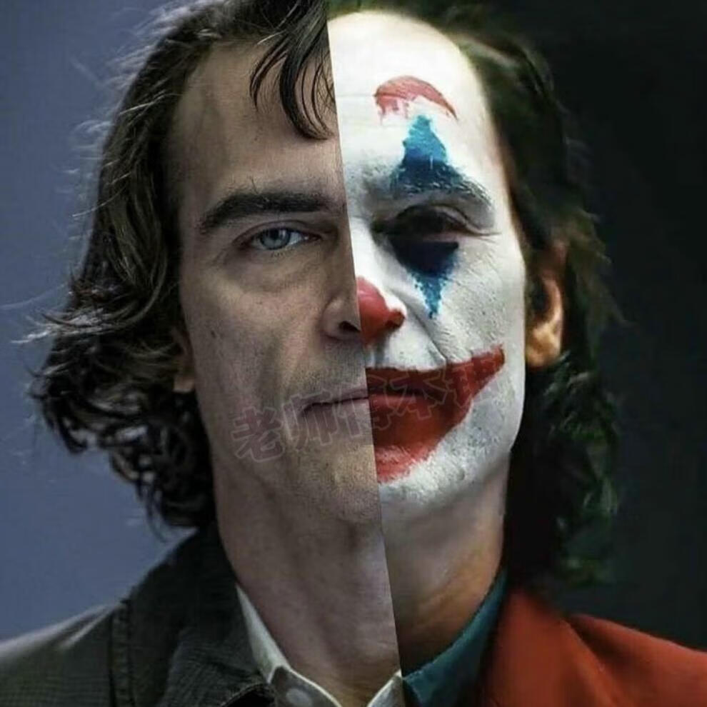纸皮面具 dc小丑发光面具电影joker周边讽刺搞怪恶搞乳胶硅胶人脸头套