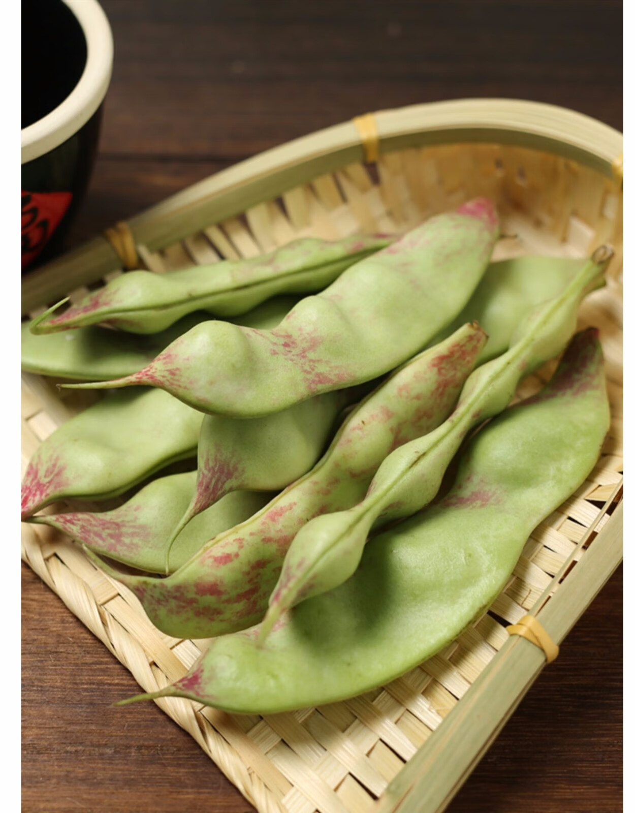 【顺丰】东北油豆角九月青一点红 大豇豆 开锅烂无丝 健康轻食 1斤