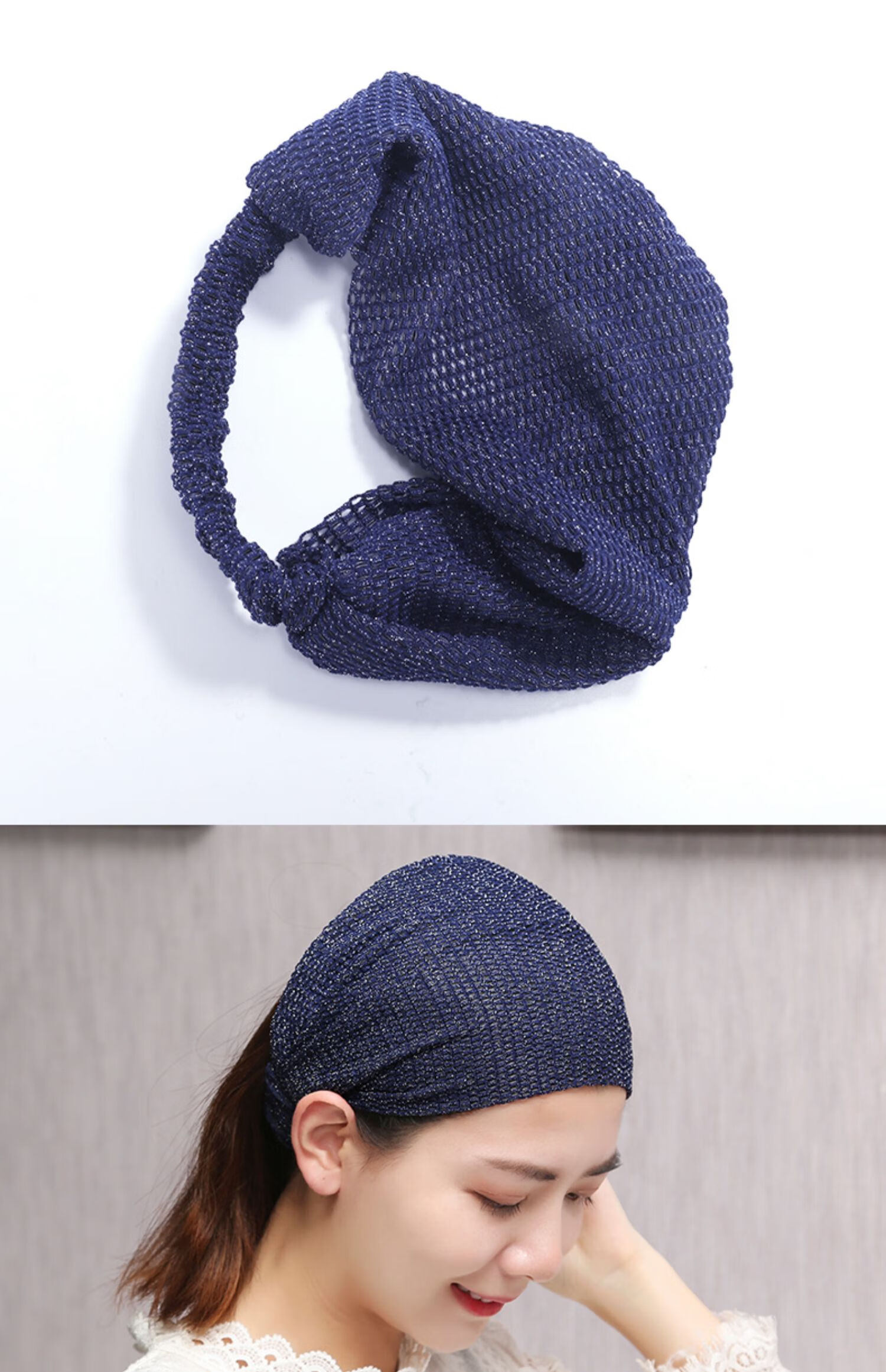 高端品质遮白头发头饰遮盖舒适宽边遮前额白发盖碎发白头发发带头饰女