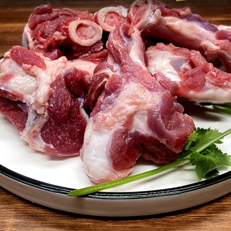 新鲜羊棒骨3斤带肉羊腿骨内蒙古羊肉现杀冷冻吸骨髓煲汤【图片 价格