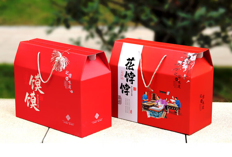 馒头礼盒喜宴寿桃馒头胶东花饽饽祝寿馒头馍馍礼品箱包装盒日玖婷