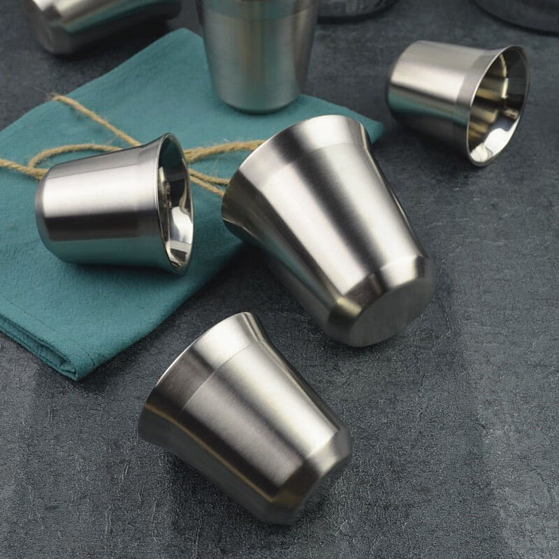 直发双层不锈钢意式浓缩咖啡杯保温杯80ml160ml接粉杯多色咖啡胶囊杯