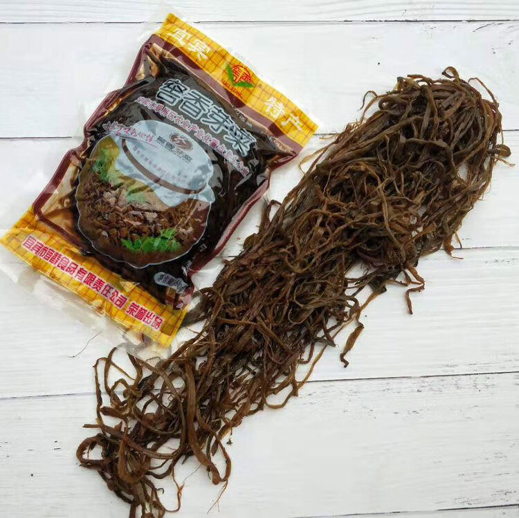 四川特产正宗宜宾长条芽菜根条芽菜窖香芽菜宜宾燃面烧白扣肉原料爽心