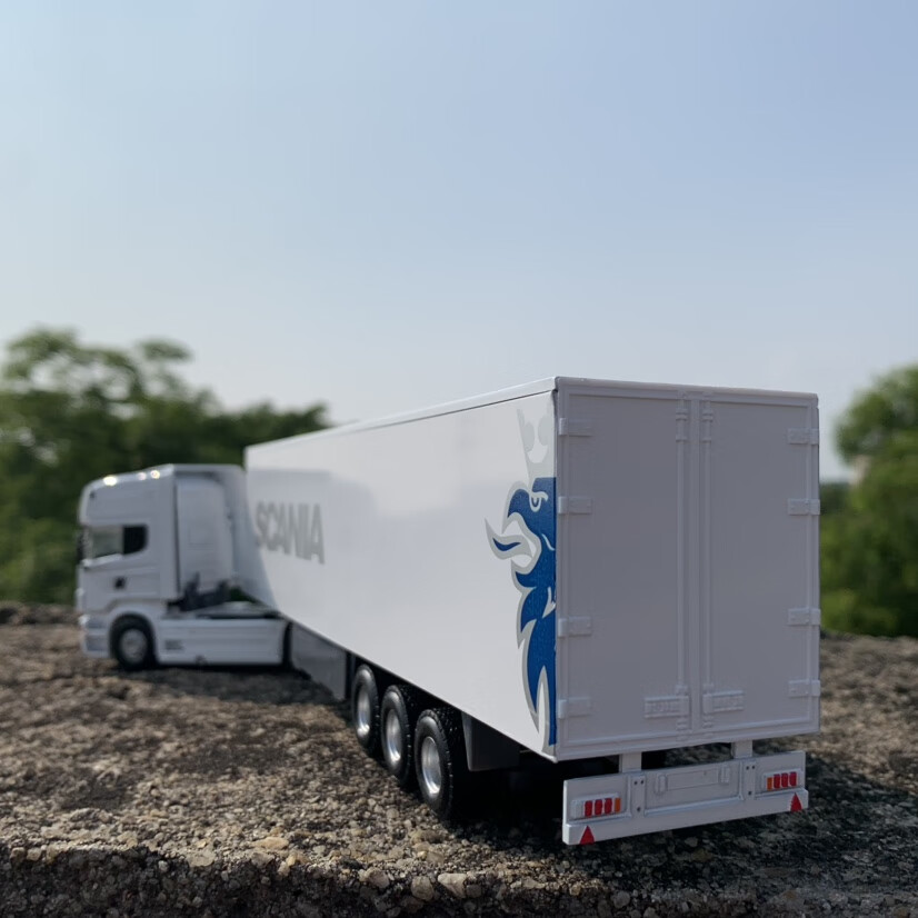 1:50斯堪尼亚重型半挂车合金货车模型摆件定制 型摆件定制【图片 价格