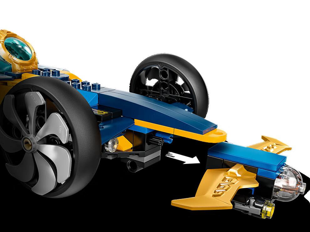 乐高积木拼装幻影忍者系列71752忍者水下极速战车男孩子儿童玩具