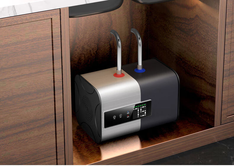 新飞小厨宝储水式即热8升10l12升小型家用洗碗厨房电热水器上出水yi