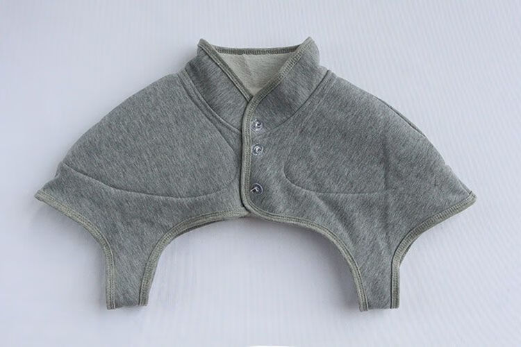 护颈肩加绒保暖护肩膀套男女士睡觉房中老年防寒护肩颈坎肩棉驼绒加厚