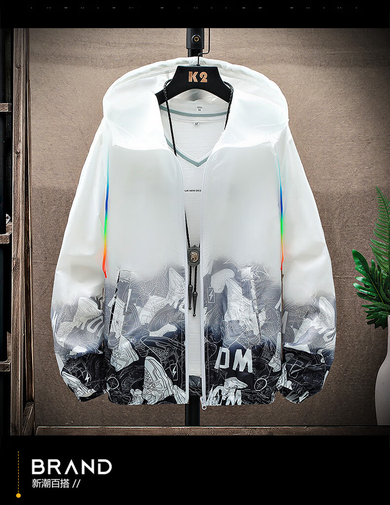 clawmoney夏季男士防晒衣冰丝透气情侣骑车外套韩版薄款休闲钓鱼防晒