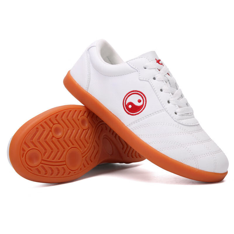 软底透气太极鞋真牛皮武术鞋男练功鞋透气牛筋底真皮太极拳功夫鞋女有