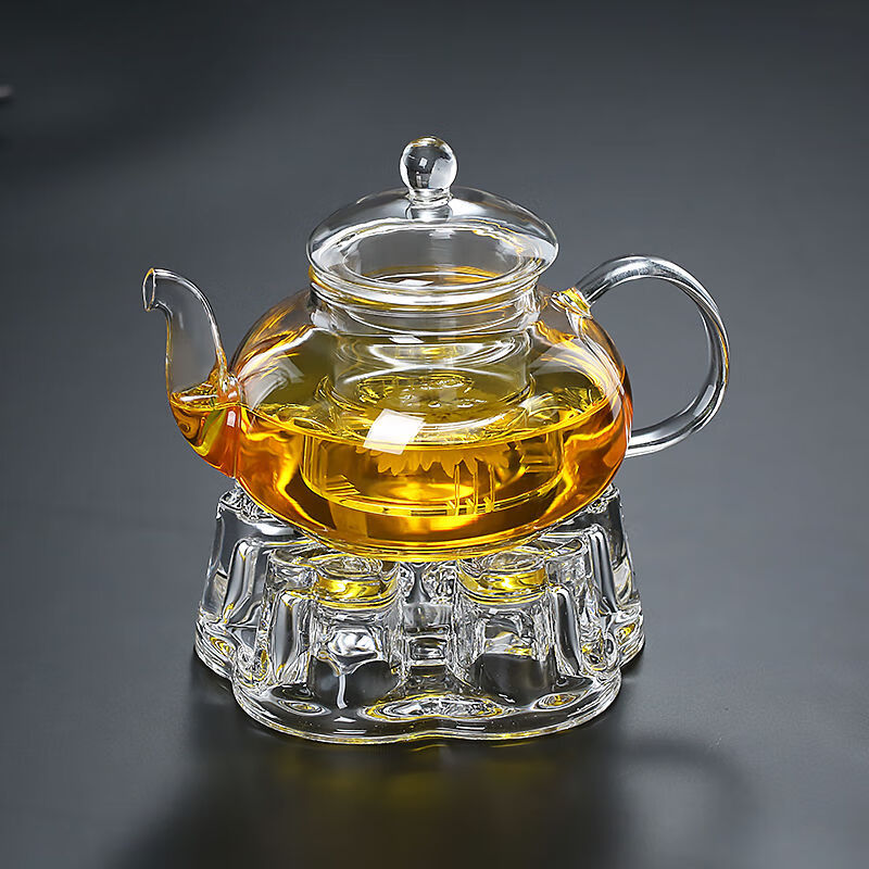 耐热玻璃茶具水果红草花茶壶套装整套高温过滤功夫家用高硼硅玻璃400