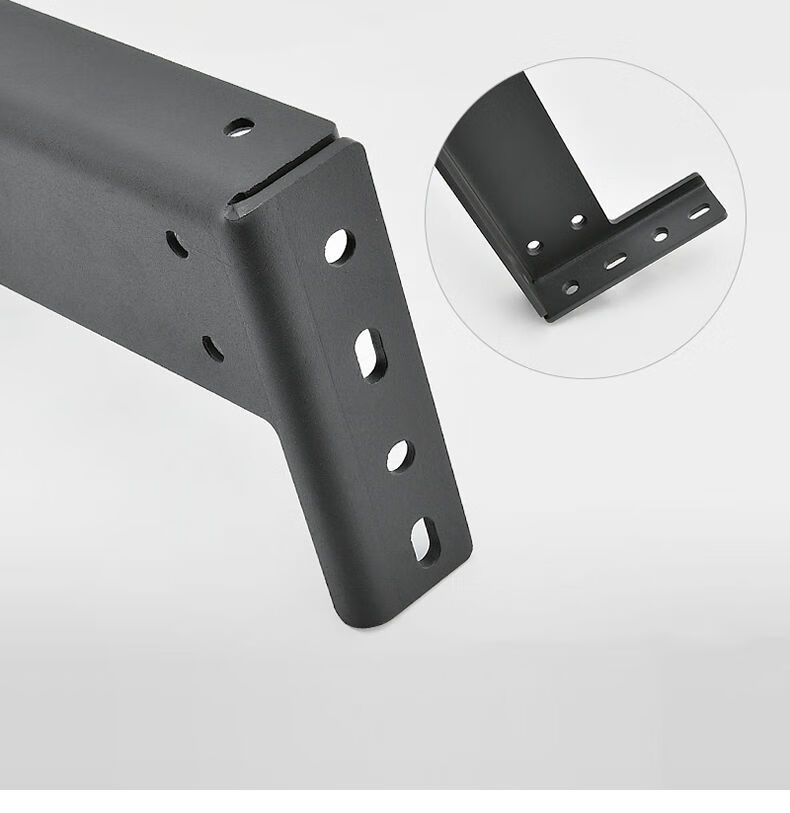 悬空电视柜支架l重型吊码悬浮壁柜浴柜书柜橱柜大承重紧固件黑色230mm