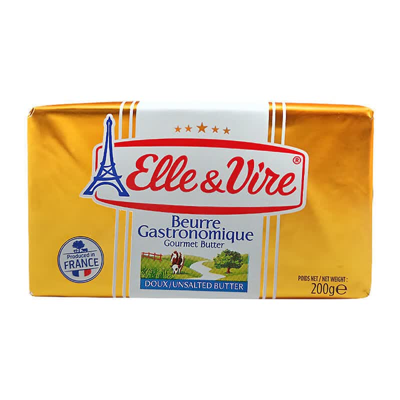 爱乐薇黄油法国进口爱乐薇淡味黄油铁塔动物性黄油卷饼干商用家用烘焙