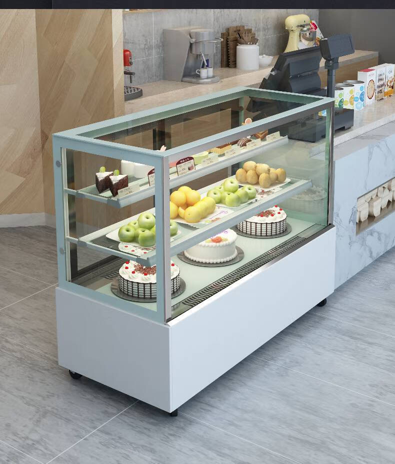 皮谱蛋糕展示柜商用蛋糕柜冷藏展示柜商用直角水果熟食甜品西点慕斯柜