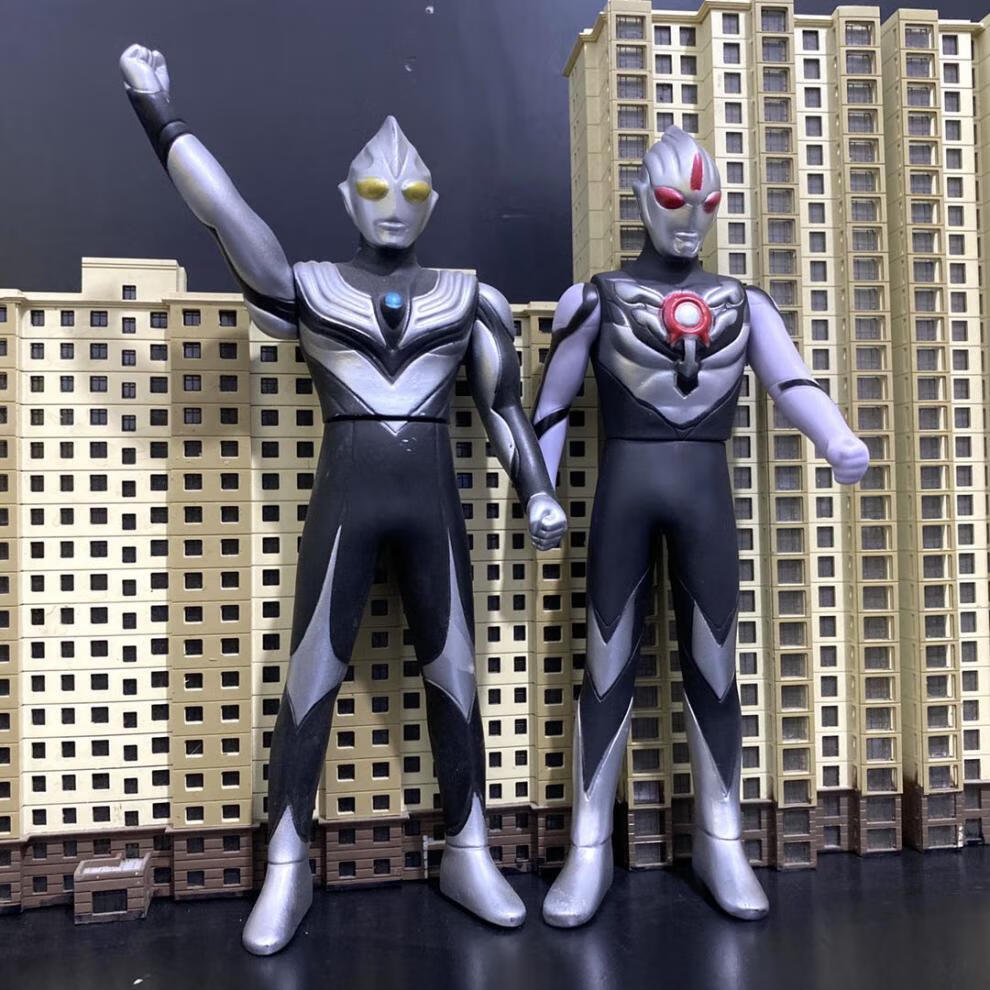 黑暗奥特战士赛文艾克斯泰罗贝利亚黑化特雷吉亚奥特曼软胶人偶 23