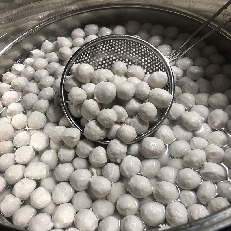 梅州梅县客家猪肉丸正宗手打圆肉丙村特产火锅食材新鲜丸子1斤