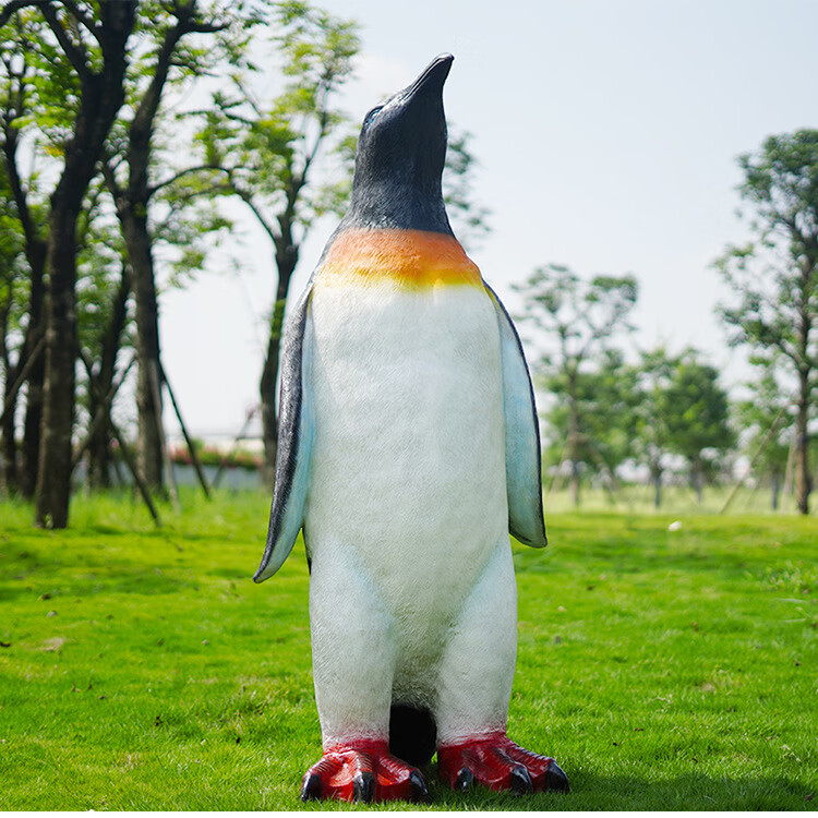 纳知轩仿真企鹅摆件玻璃钢水池雕塑园林道具模型海洋公园景观装饰大