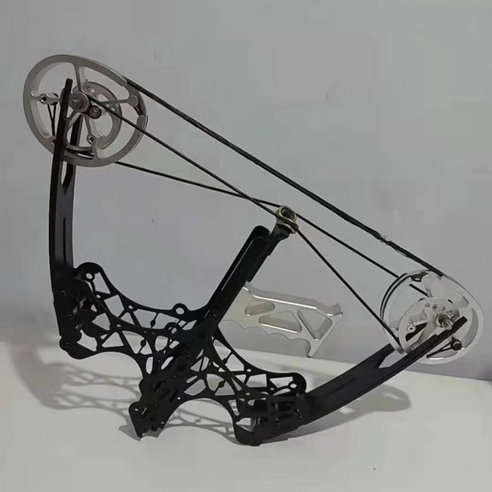 迷你小型箭驽滑轮反曲弓玩具弓射鱼弓成人弹射箭器材圣诞元旦两用钢珠