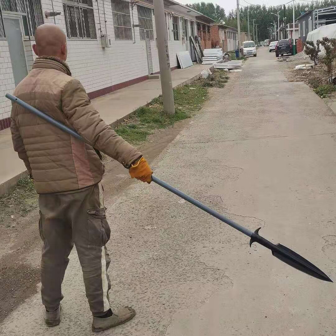 高品质矛头矛枪扎枪全钢一体山猪矛户外防身狩猎叉祖鲁矛长矛红缨枪