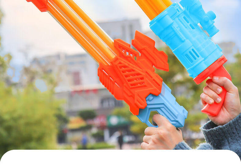 加特林水枪多孔 儿童漂流水炮玩具电动连发水抢抽拉式大容量喷呲滋