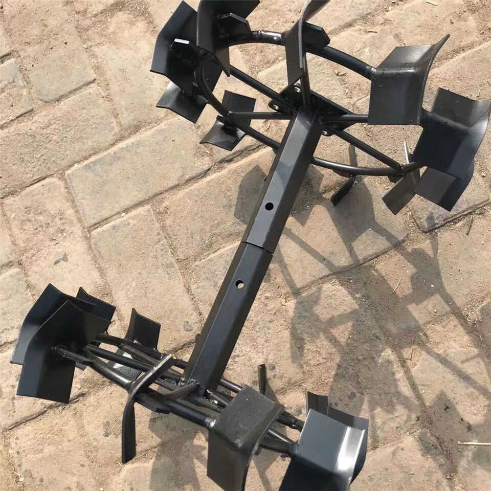 2022微耕机两驱四驱水田旱地开沟犁地铁轮子行走防滑爬行铁轮农机配件