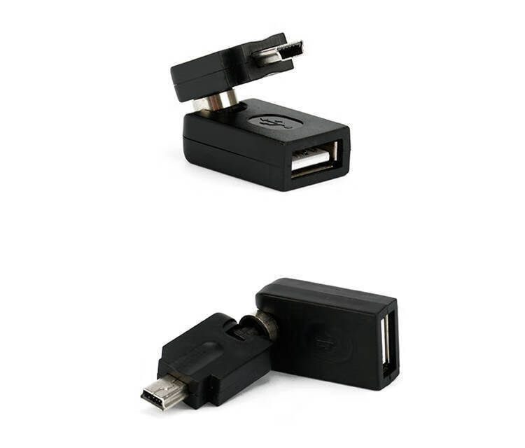 艾胜者汽车t型接口音响车载u盘转接头miniusb听歌转接线mp3数据线迷你