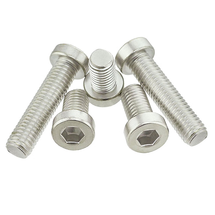 304不锈钢薄头内六角螺丝矮杯头螺钉扁薄圆柱头螺栓m3m4m5m6m8m10 m6*