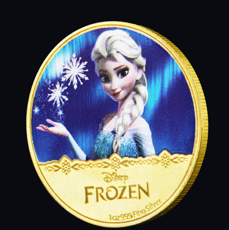 牙仙子掉牙金币新款牙仙子金币纪念章男童女童掉牙仙子鼓励钱币金币