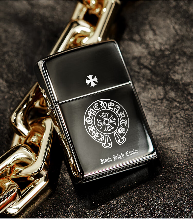 之宝zippo打火机正版众神之力黑冰十字架定制送男友礼物礼品生日礼物