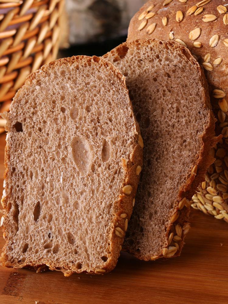 俄罗斯大列巴健身代餐面包黑麦粗粮吐司健身代餐早餐切30片全麦列巴2