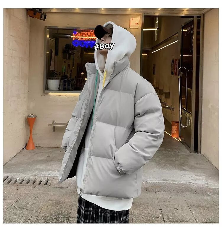 babiboy 棉衣男士秋冬季2022新款宽松essentials棉服ins加厚保暖面包