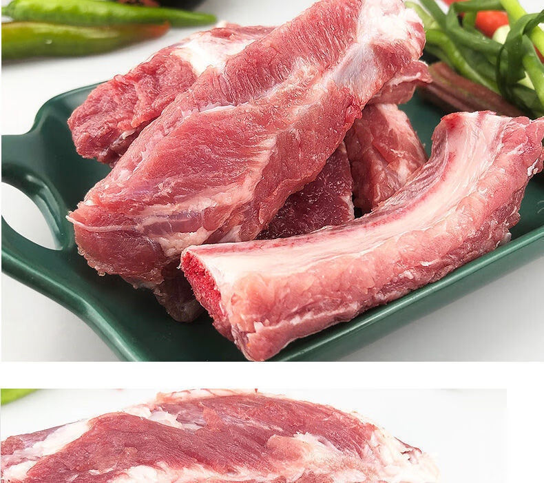 橙臻鲜 黑猪纯肋排直排新鲜排骨农家散养黑猪肉纯直排红烧排骨 黑土猪