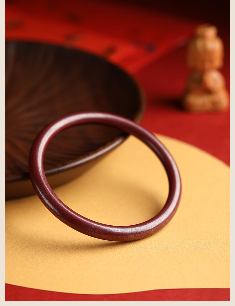 朱砂手镯细圆镯子原矿紫金砂叮当镯女士闺蜜女朋友礼物高含量朱砂款手