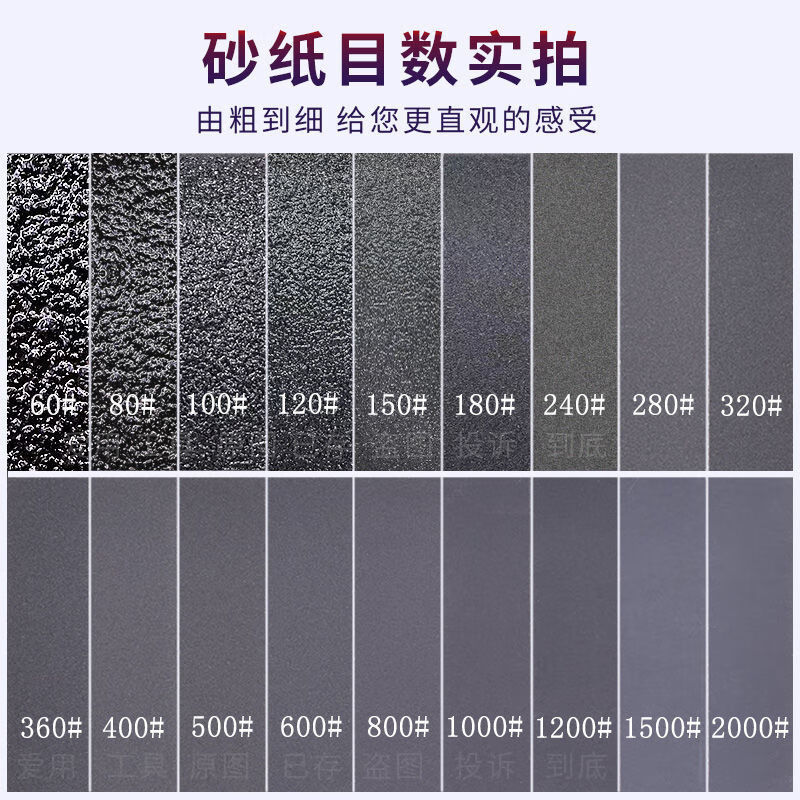 现货现发砂纸打磨抛光超细水磨墙面5000目砂纸金属镜面刀剑高达汽车灯