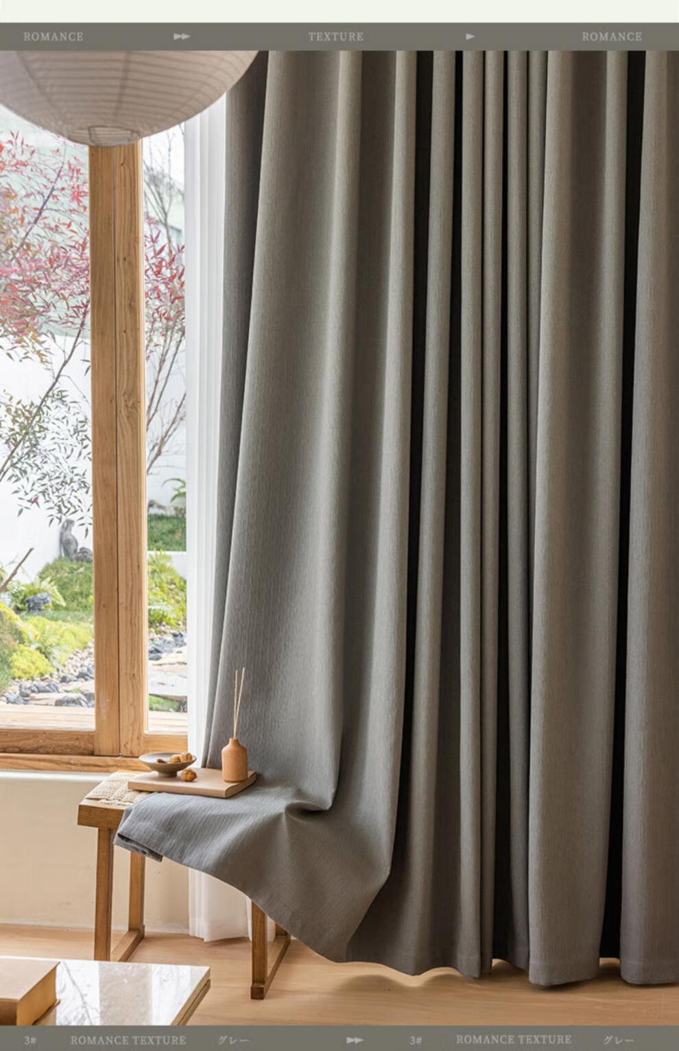 复式楼高窗窗帘 法式抹茶绿窗帘2021年新款客厅流行网红卧室挂钩款感