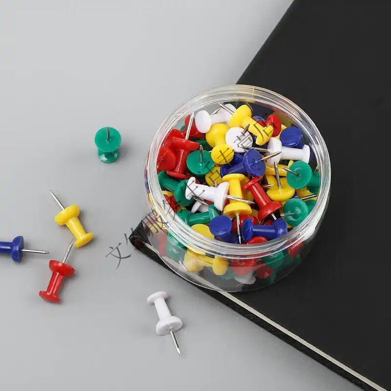 译古 彩色工字钉大头钉图钉钉墙可钉墙墙钉按钉大头钉照片钉无痕钉子