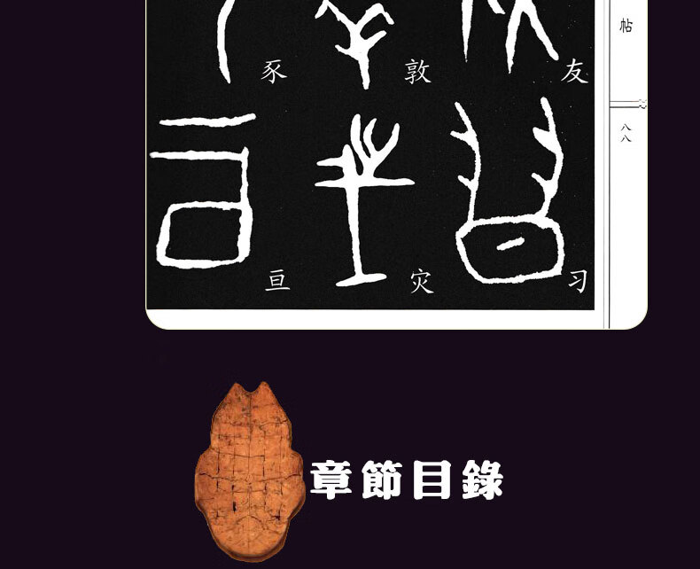 正版現貨甲骨文字帖書法字帖篆刻中國書法字典北京工藝美術出版社工藝