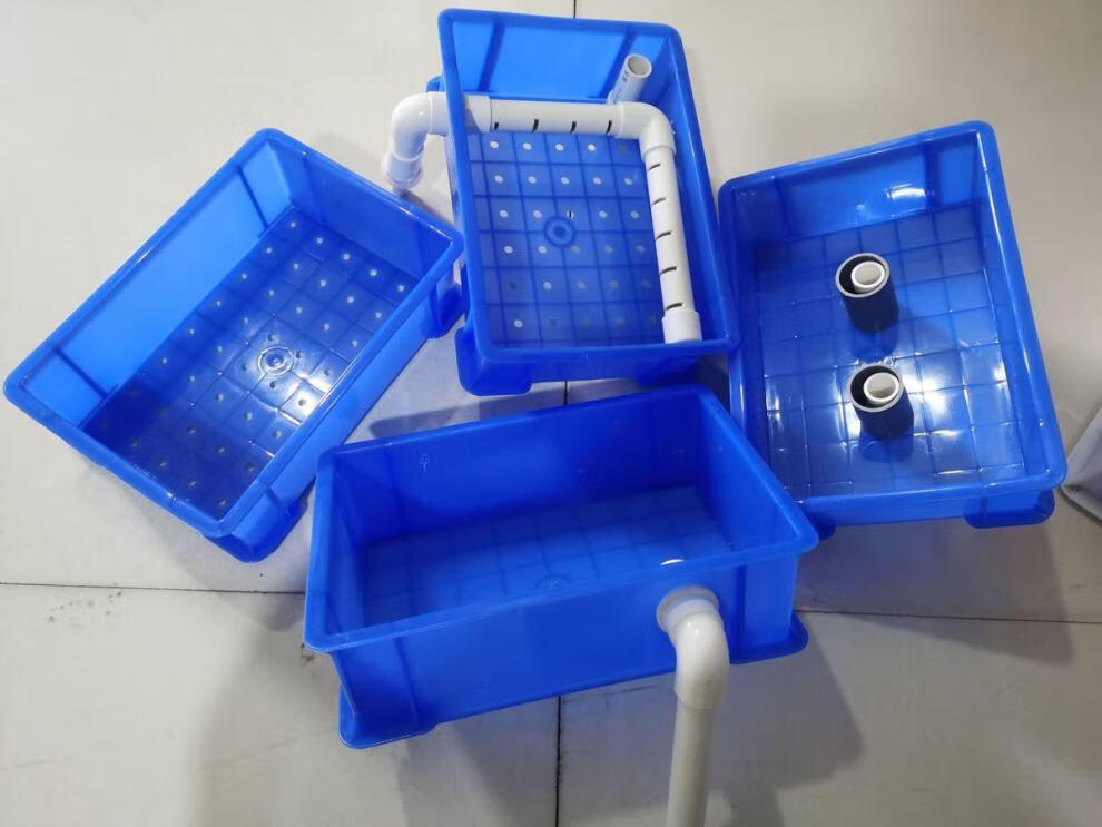 带孔过滤箱滴流盒周转箱分层箱漏水箱过滤盒diy开孔盒干湿分离盒定制