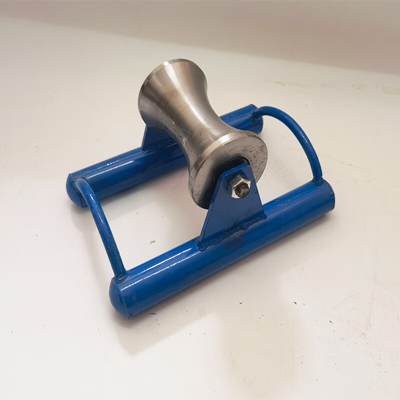 电缆地缆放线滑轮转角井口管口直角滑车新款重型钢轮电力放缆吊轮