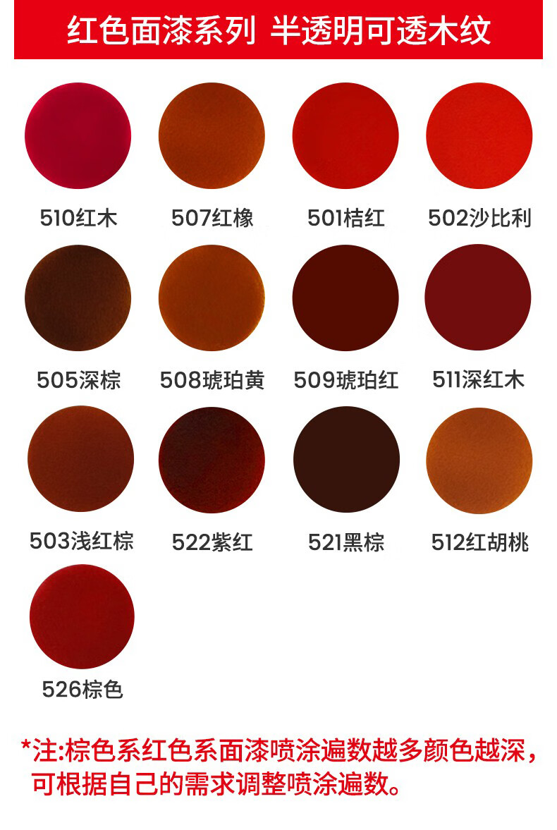 自喷漆家具木器漆木门地板修复翻新改色漆家具维修自喷漆清漆红木504