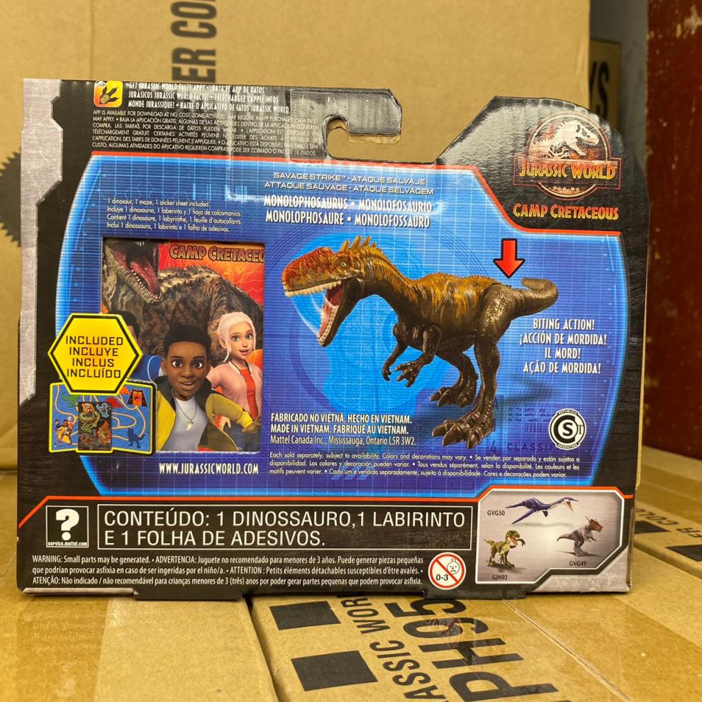 圣诞节礼物 美泰侏罗纪世界2古神翼龙玩具肿头龙迅猛龙双棘龙冥河龙