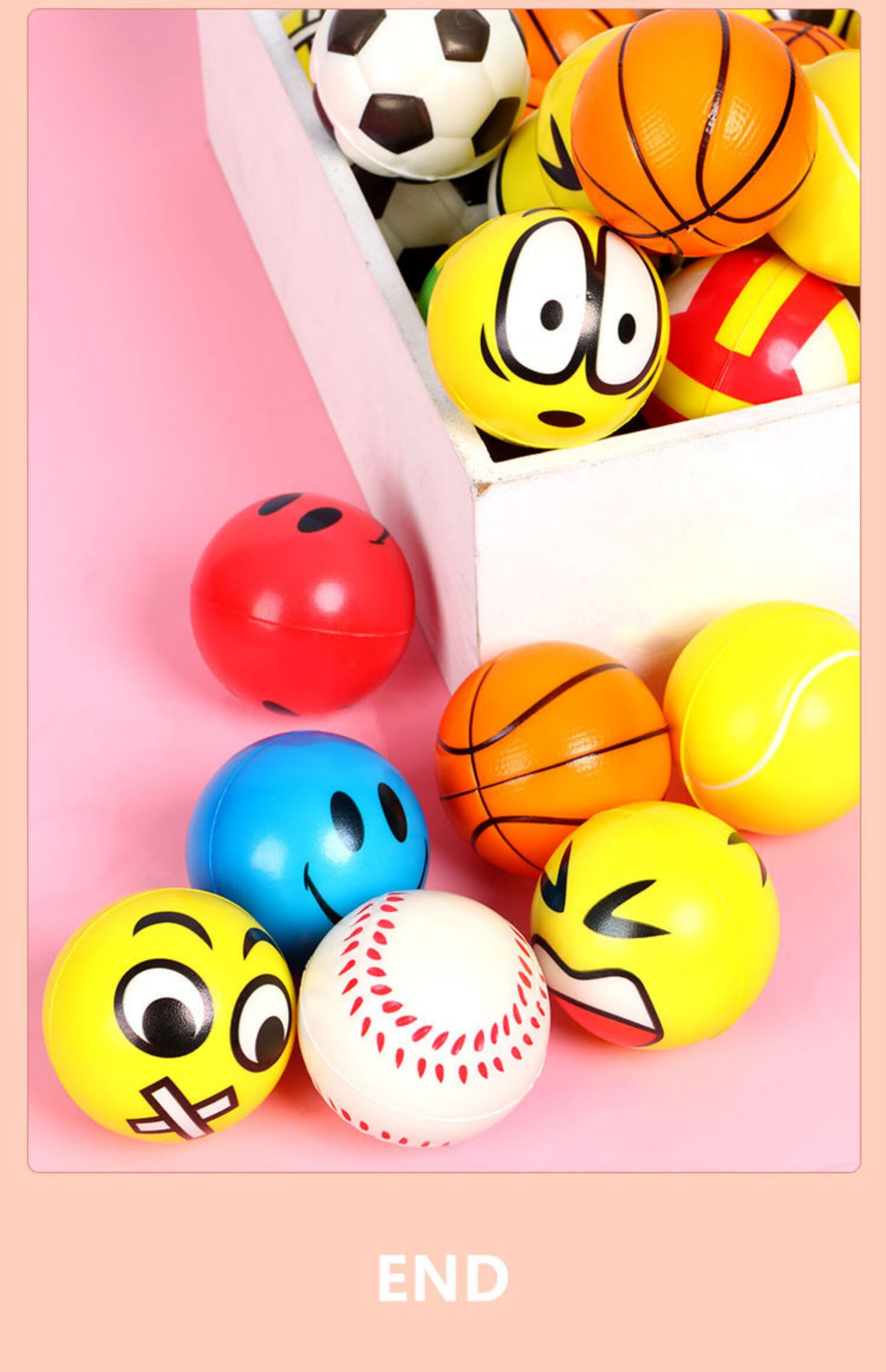 弹力球儿童玩具球类小皮球幼儿园实心软海绵球迷你篮球足球 【6个】6