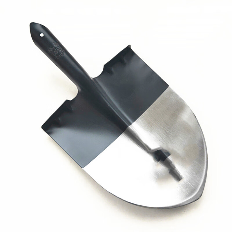 加厚锰钢全钢铁锹 钢锹尖头锹农用圆头锹挖树挖土翻地家用铁锨 燕南黑