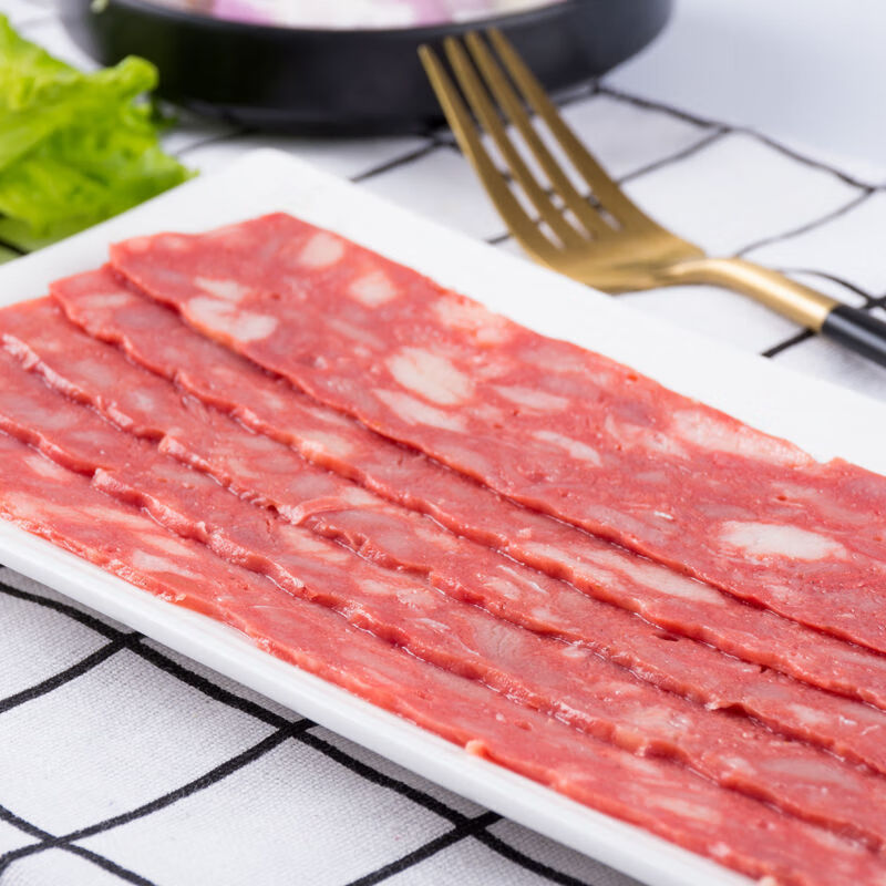 清真牛肉培根牛肉培根400g手抓饼披萨烘焙早餐食材家用烧烤原料牛肉