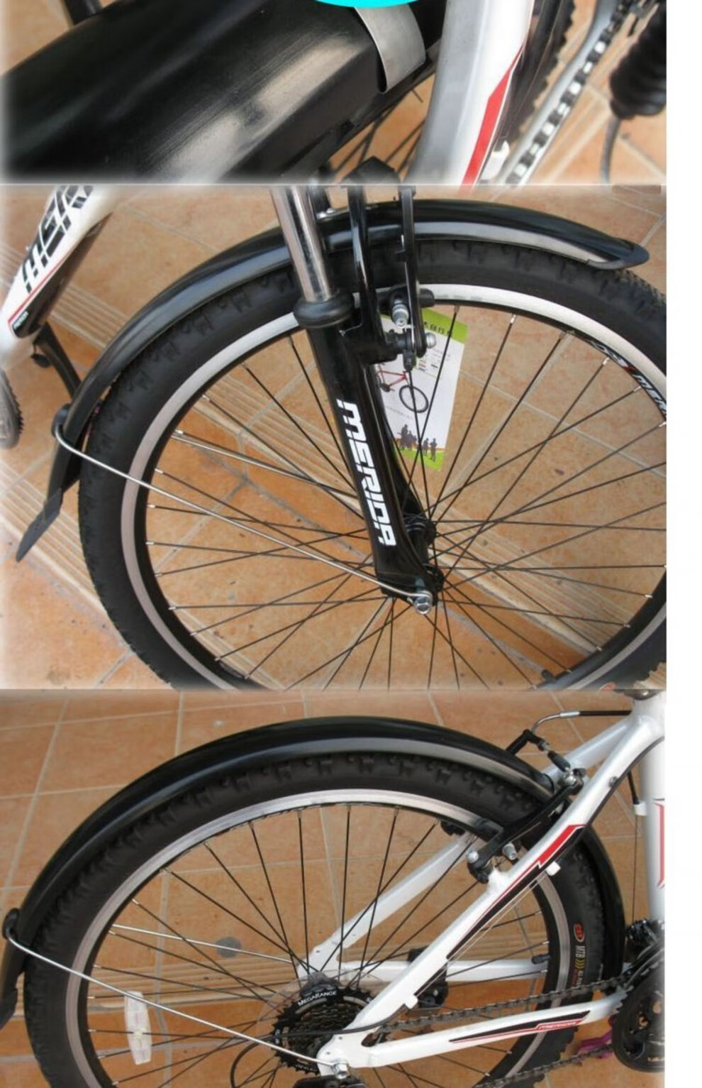 304钢安装附件 烤漆26寸自行车挡泥板山地车碟刹挡泥板全包挡泥板